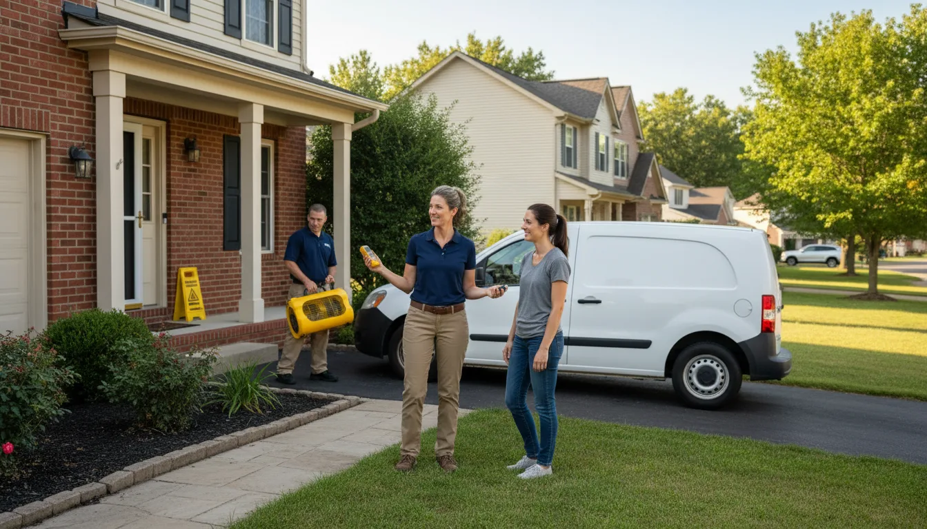 Residential water damage restoration in Wilmette, IL